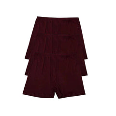 3 Stücke elastische gestrickte weiche Seiden-Boxershorts