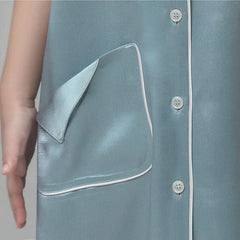 Seiden-Blusen-Schlafkleid für Mädchen