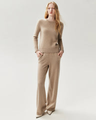 Basic-Pullover aus 100 % Kaschmir mit Rundhalsausschnitt