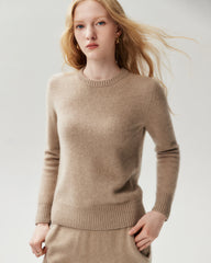 Basic-Pullover aus 100 % Kaschmir mit Rundhalsausschnitt