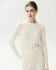 Basic-Pullover aus 100 % Kaschmir mit Rundhalsausschnitt