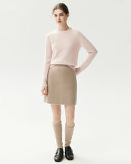 Basic-Pullover aus 100 % Kaschmir mit Rundhalsausschnitt