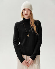 Pullover aus 100 % Kaschmir mit klassischem Stehkragen