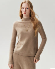 Pullover aus 100 % Kaschmir mit klassischem Stehkragen
