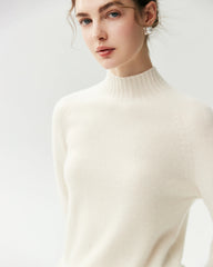 Pullover aus 100 % Kaschmir mit Trichterkragen