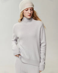 Lockerer Rollkragenpullover aus 100 % Kaschmir