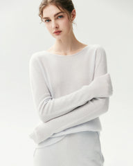 Leichter Pullover aus 100 % reinem Kaschmir