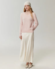 Pullover aus 100 % Kaschmir mit V-Ausschnitt