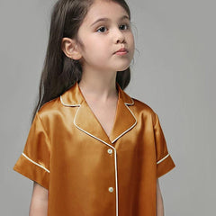 Seiden-Blusen-Schlafkleid für Mädchen