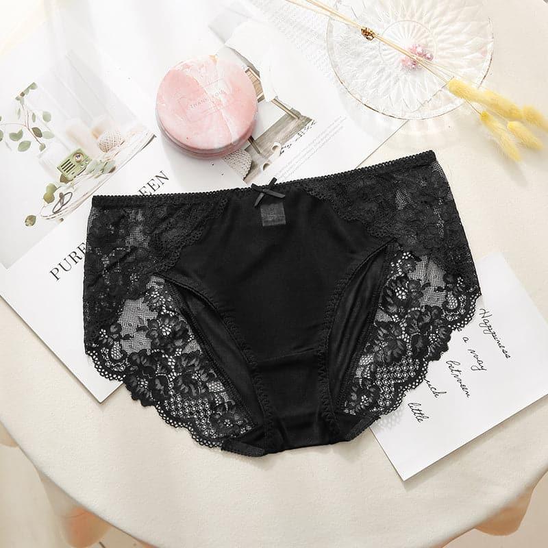 Sexy Lace Comfortable Silk Panties - Daisysilk