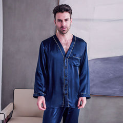 2-teiliges Männer Reines-Pyjama-Set
