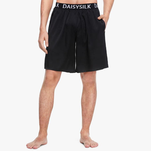 Daisysilk Print Seiden-Boxershorts für Herren