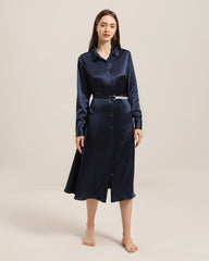 22 Momme Seiden-Outwear Kleid