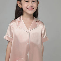 Seiden-Blusen-Schlafkleid für Mädchen