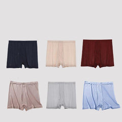 3 Stücke elastische gestrickte weiche Seiden-Boxershorts
