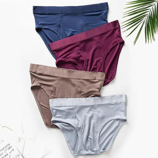 4 Stück Männer Seiden gestrickte Unterhosen