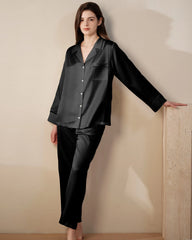 22 Momme Maulbeerseide Schlafanzug-Set