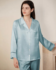 22 Momme Maulbeerseide Schlafanzug-Set