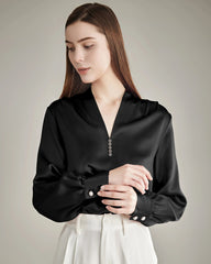 100% Seidenbluse Seidenhemd