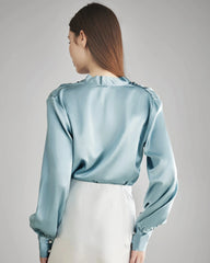 100% Seidenbluse Seidenhemd