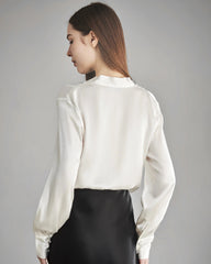 100% Seidenbluse Seidenhemd