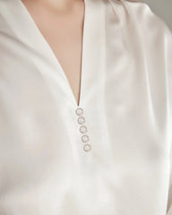 100% Seidenbluse Seidenhemd