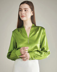 100% Seidenbluse Seidenhemd