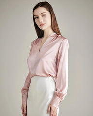 100% Seidenbluse Seidenhemd