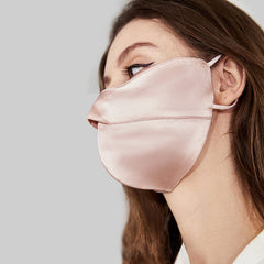 Sonnenschutzmaske aus 100% Seide zum Schutz der Augenwinkel