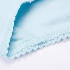Seiden-Unterhose mit hoher Taille, Häkelspitze und Strickmuster