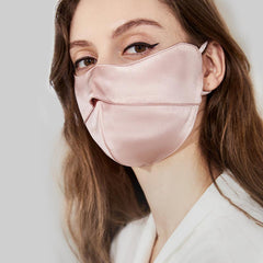 Sonnenschutzmaske aus 100% Seide zum Schutz der Augenwinkel