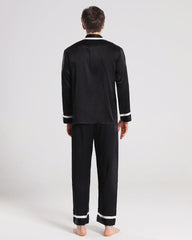 Herren Seiden-Pyjama Schlafanzug Set