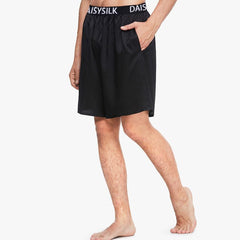 Daisysilk Print Seiden-Boxershorts für Herren