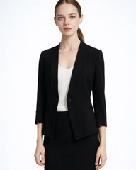 40 Momme Seidenblazer für Damen mit 3/4-Ärmeln