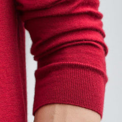 Worsted Rundhals Kaschmirpullover für Herren