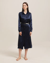 22 Momme Seiden-Outwear Kleid