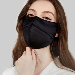 Sonnenschutzmaske aus 100% Seide zum Schutz der Augenwinkel