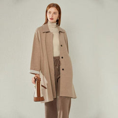 Damen Reiner Wollmantel