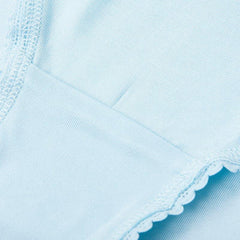 Seiden-Unterhose mit hoher Taille, Häkelspitze und Strickmuster