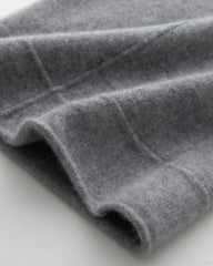 Kaschmir-Wollweite Hose mit Vordernaht