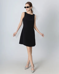 40 Momme A-Linie Seidenkleid