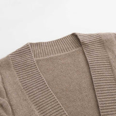 Mittellanger Kaschmir-Cardigan