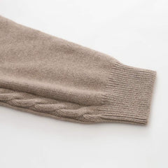 Mittellanger Kaschmir-Cardigan
