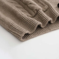 Mittellanger Kaschmir-Cardigan