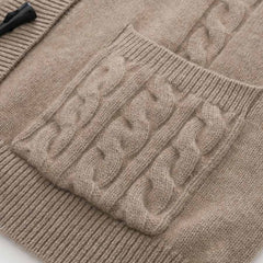 Mittellanger Kaschmir-Cardigan