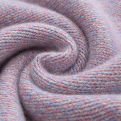 Lila Kaschmir-Cardigan mit Perlenknöpfen