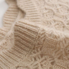 Kaschmir-Pullover mit Blumenmuster
