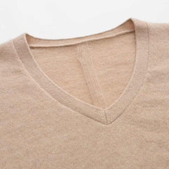 Damen V-Hals Kaschmir-Pullover