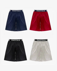 Daisysilk Print Seiden-Boxershorts für Herren