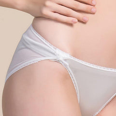 Damen Spitzen-Seidenunterwäsche White